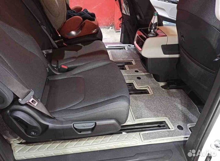 3D коврики из экокожи KIA carnival 4 8