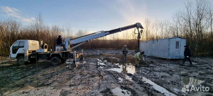 Бурение скважин на воду, бурение свай