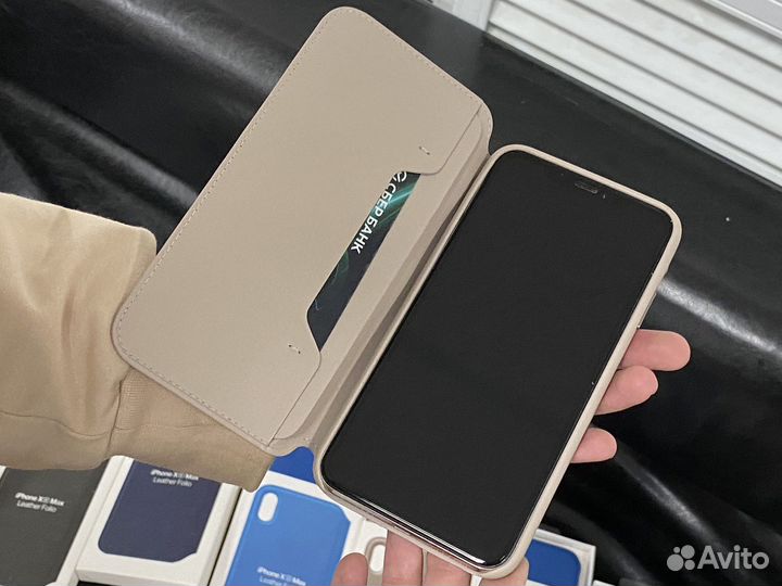 Чехол Leather Folio xs-xs max