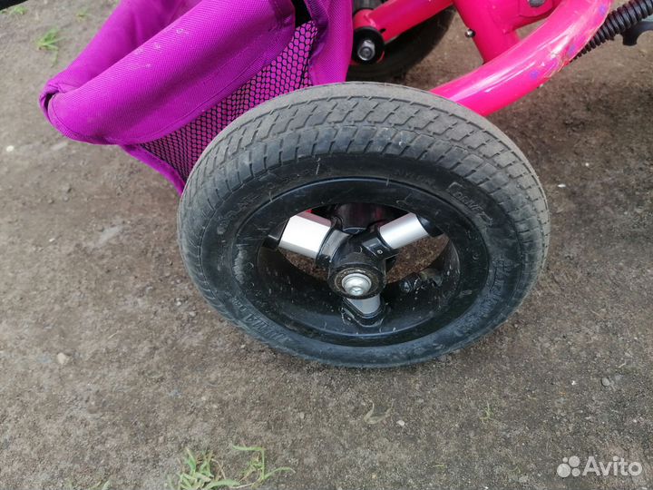 Детский велосипед с ручкой для девочки
