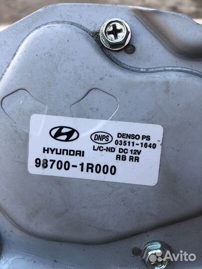 Моторчик стеклоочистителя hyundai solaris