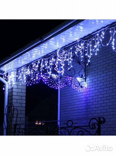 Гирлянда бахрома водонепроницаемая уличная