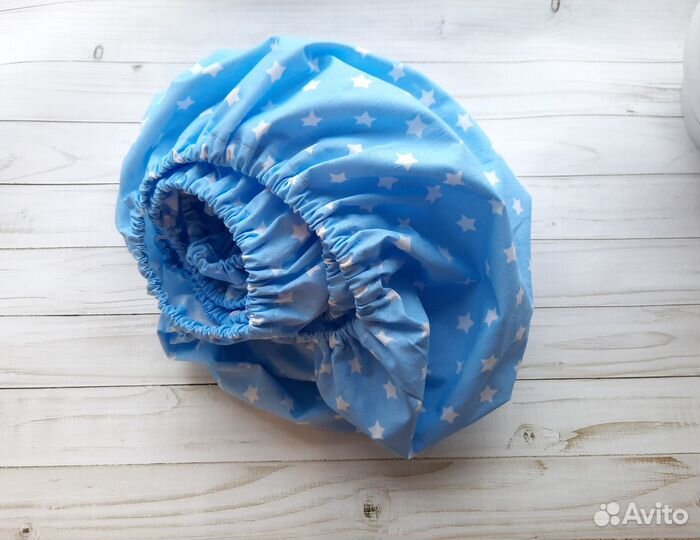 Простынь на резинке 120 60 поплин