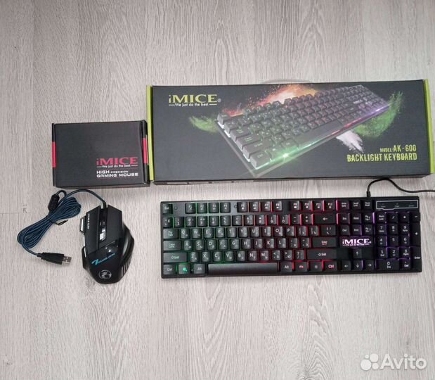 Игровая клавиатура и мышь (RGB)