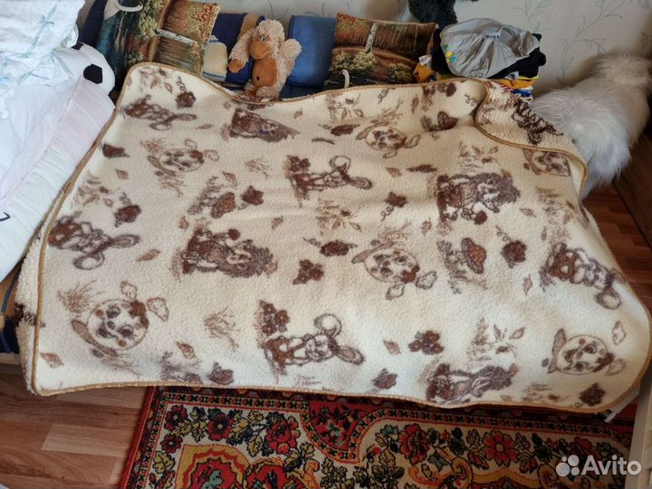 Плед-одеяло детский натуральная шерсть