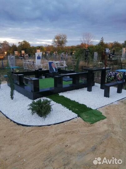 Изготовление и установка памятника (гранит/мрамор)