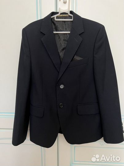 Пиджак школьный темно- синий 128 Progressman