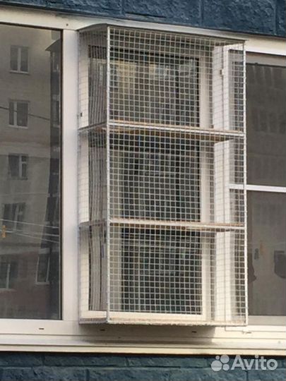 Кошка на окошке (балкон для выгула кошек)