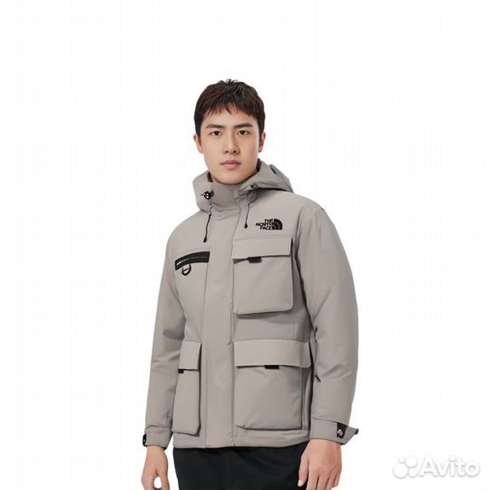 THE north face Down Jacket Unisex Gray (54 (XL)