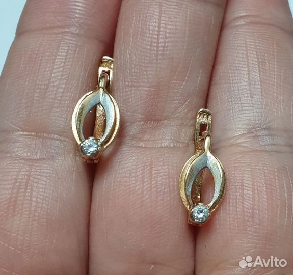 Серьги 585 пробы, р.0