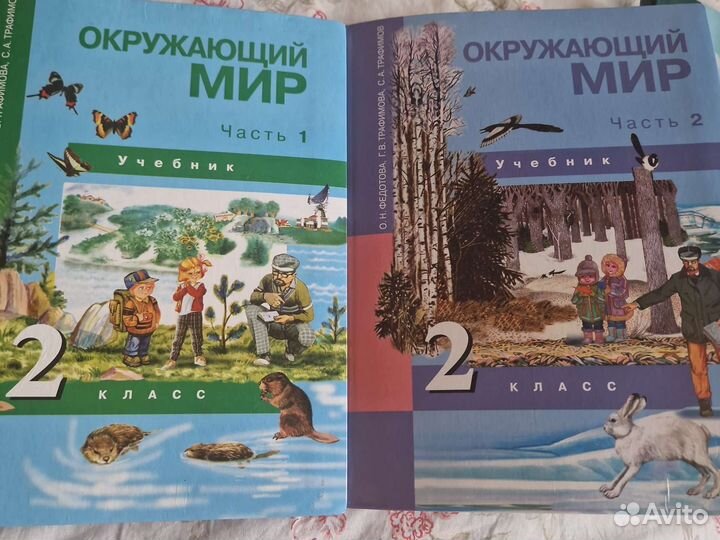 Учебники 2 класс окружающий мир 2 части Федотова