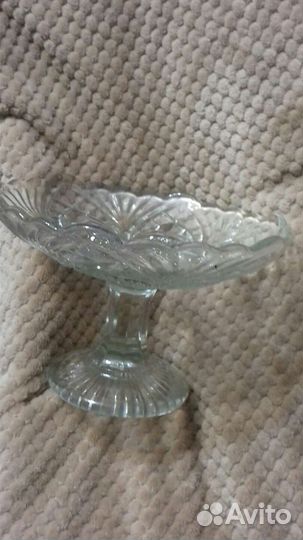 Ваза фруктовница на ножке и Лебеди,ссср