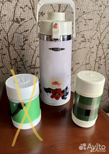 Термос Sunflower с помпой и другие