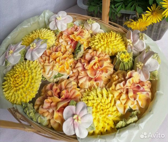 Сладкий букет из зефира Зефирный букет