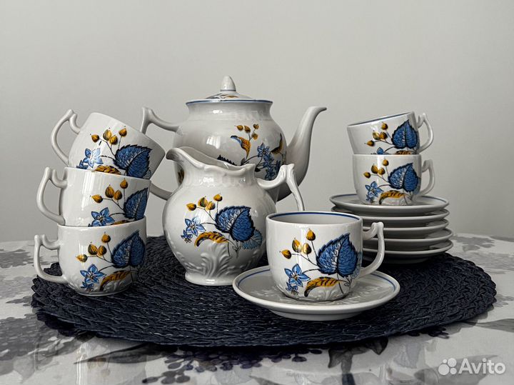 Кофейный фарфоровый сервиз Вербилки