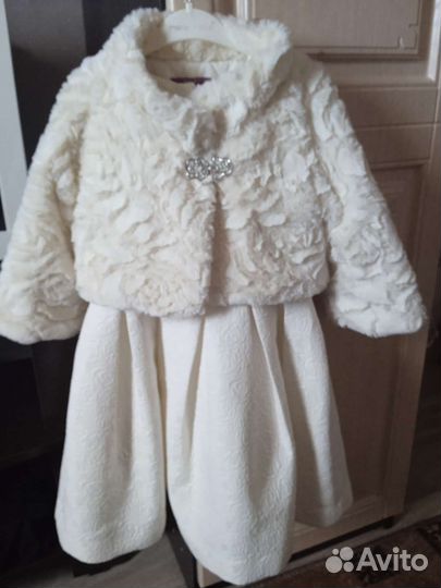 Платье с шубкой