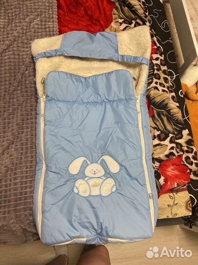 Зимний конверт в коляску