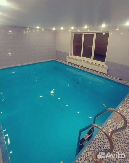 Загородный отдых баня с тёплым бассейном час сутки