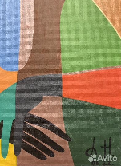 Картина акрилом на холсте