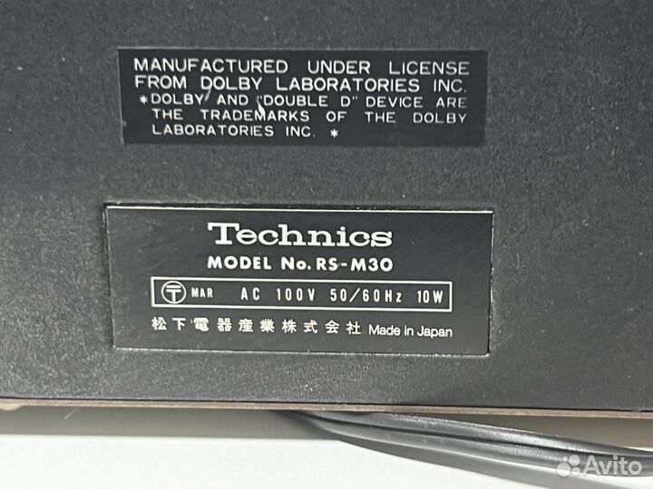 Кассетная дека technics rs-m30