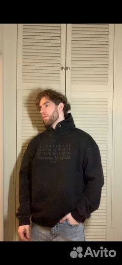 Худи Maison Margiela оверсайз черное новинка