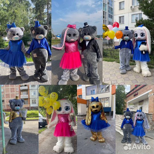 Ростовые куклы на праздник, аниматор тедди