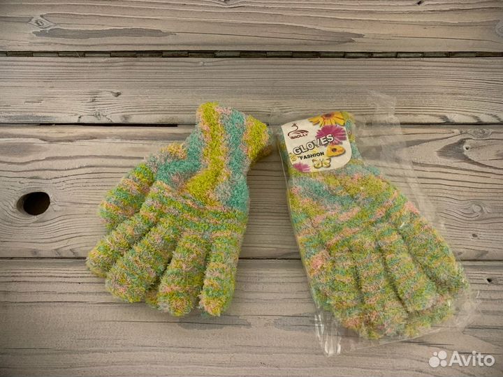 Перчатки женские махровые