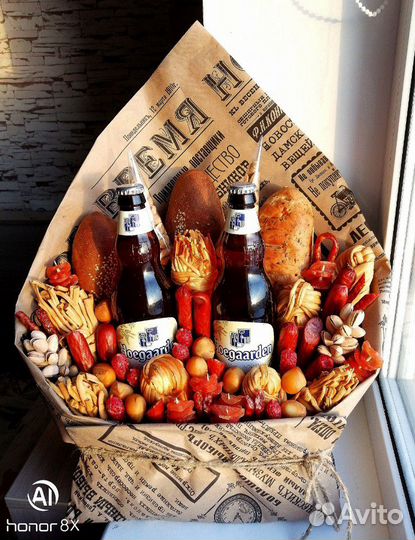 Вкусные мужские букеты