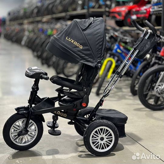 Детский велосипед с ручкой Lyxmom 760