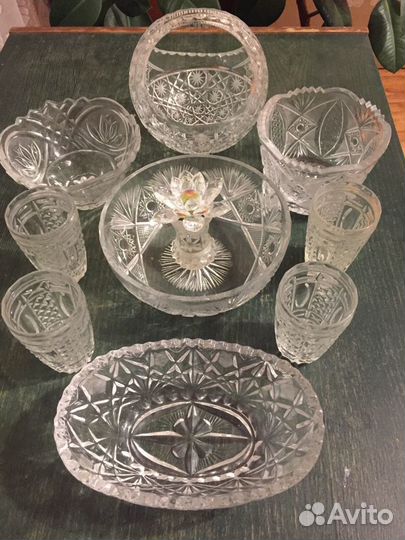 Хрусталь СССР в ассортименте