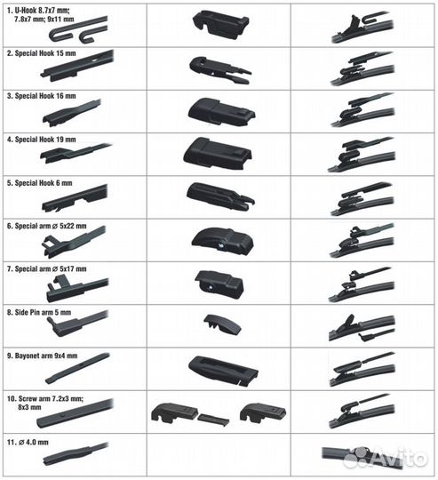 Щётка стеклоочистителя бескаркасная 410 мм