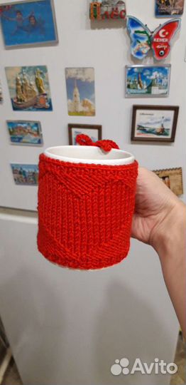 Милые чехлы-свитерки на кружки, для влюблённых и н
