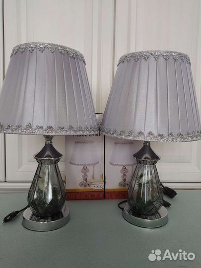 Лампа настольная прикроватная, комплект
