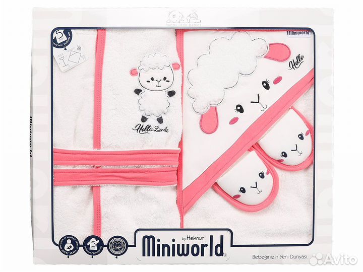 Халат и полотенце для новорождённого