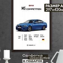 Постер на стену интерьерный BMW M5 Competition