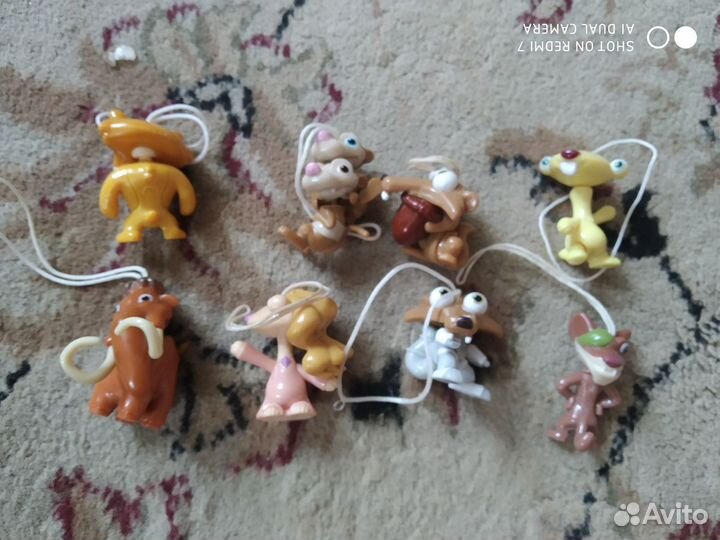 Киндер игрушки ледниковый период брелки