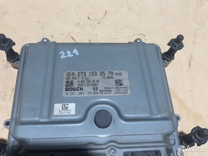 Mercedes w221 w216 блок управления двигателем M273