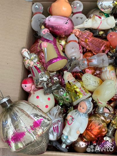 Елочные игрушки СССР 300 штук. Лотом