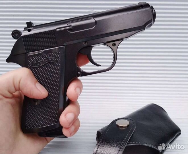 Зажигалка черный матовый Вальтер 1к1 (металл)