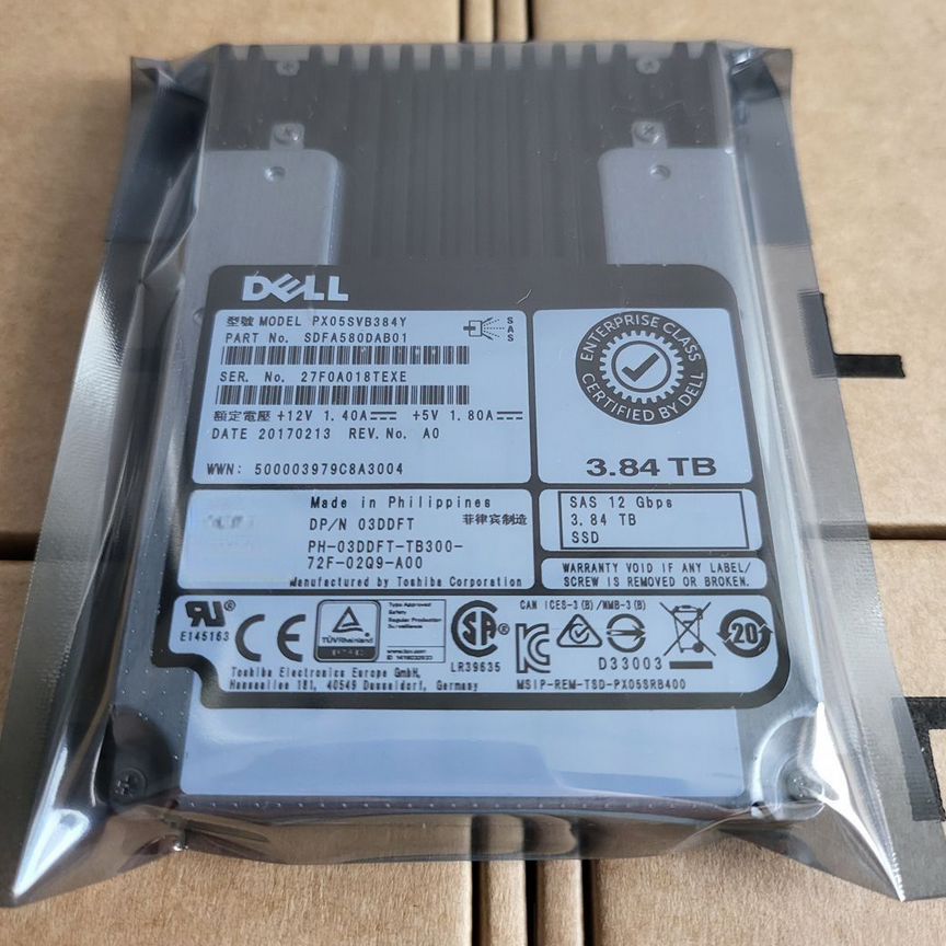 [PX05SVB384Y] Dell Toshiba 3,84 Тб Px05svb384y