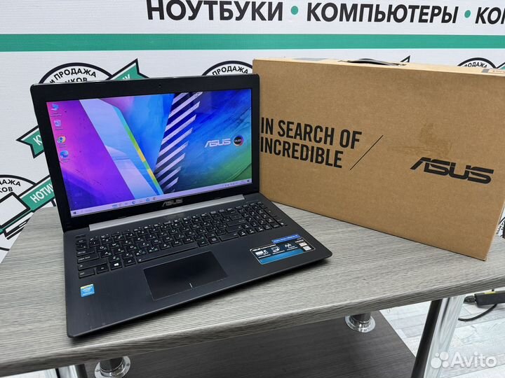 Тонкий Asus 4 ядра Pentium N3540 4Gb SSD 128Gb