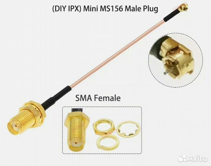 Пигтэйлы для разъемов антенн роутера, модема