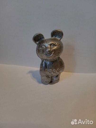 Олимпийский мишка ссср, металл, литье