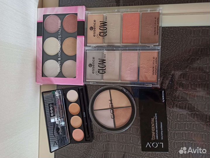 Корректоры, хайлайтеры, румяна, пудры. Всё новое