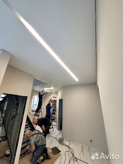 Натяжные потолки(Тушэмнэр) любой сложности