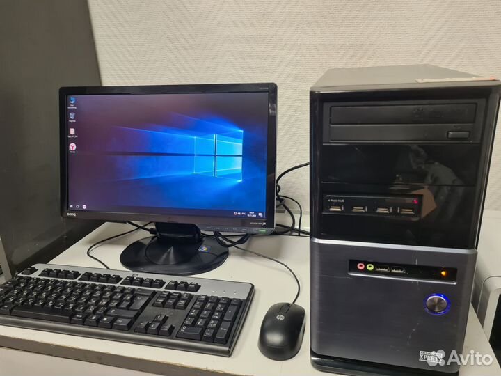 Компьютер на AMD Athlon II +монитор Benq 20 дюймов