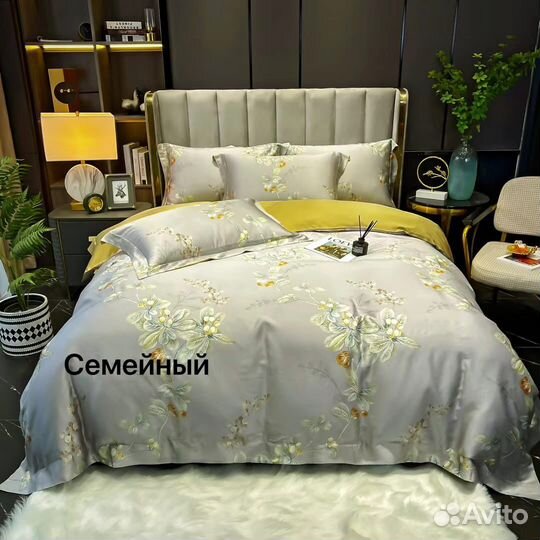 Постельное белье размер семейный с 2 одеялами