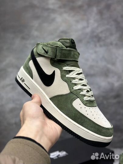 Мужские зимние кроссовки Nike air force 1 высокие