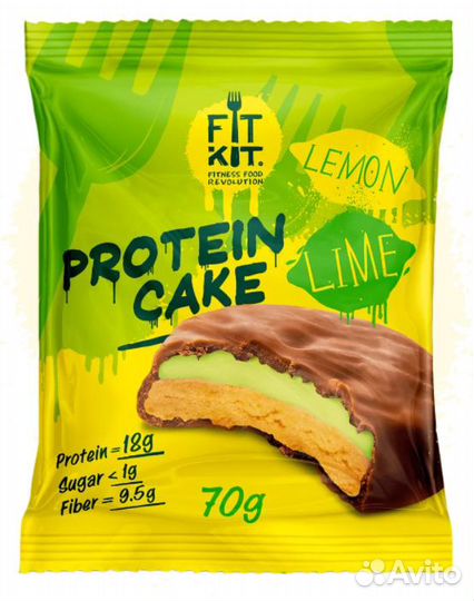 Fit Kit Protein cake 70 gr (Лимон-Лайм)