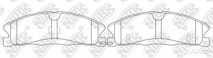 Колодки тормозные дисковые передн. ford Explore